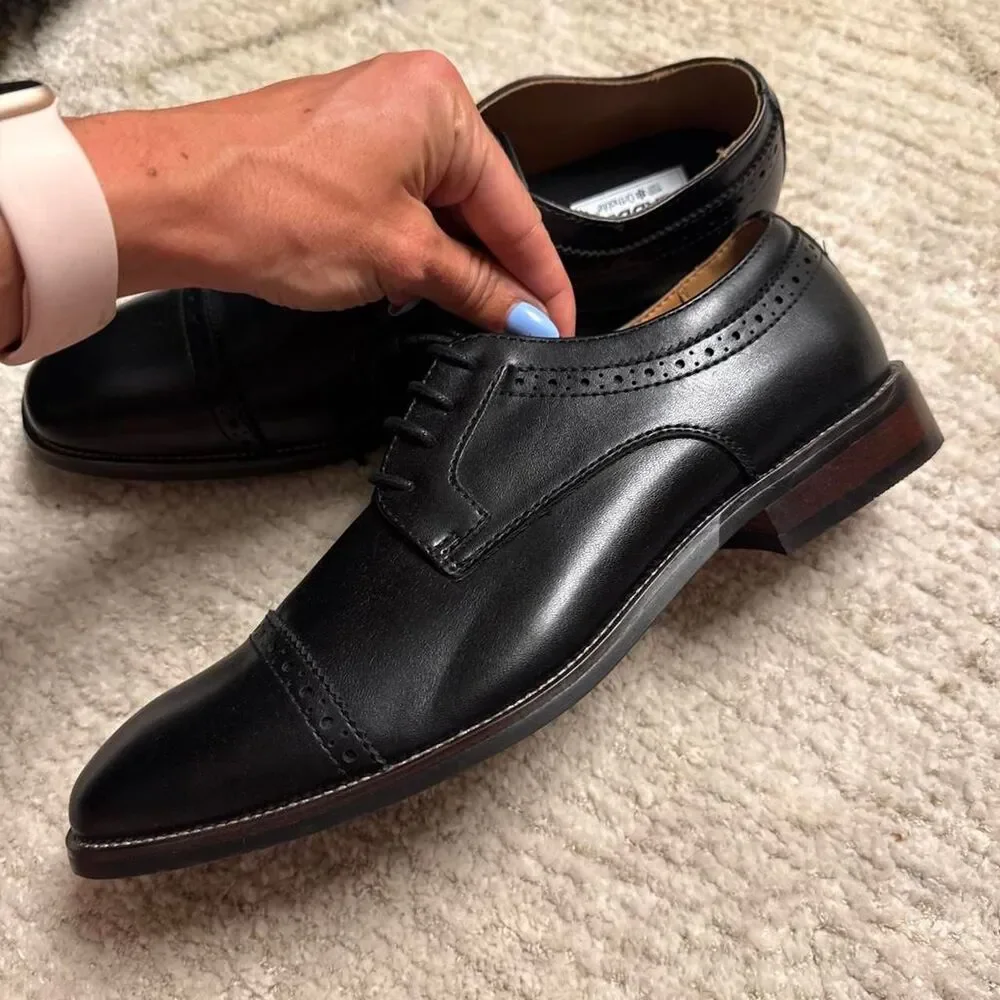 Steve-madden Men's Black Oxfords
